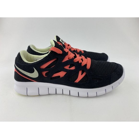 Nike Free Run 2 Black Lime Ice Women's Sneakers Running Shoes - Picture 6 of 12
